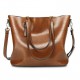 Women Oil Leather Tote Handbag Vintage Shoulder Bag Women Oil Leather Tote Handbag Vintage Shoulder Bag