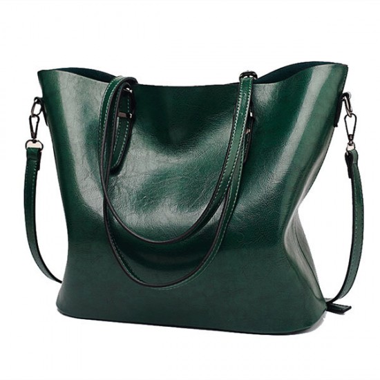 Women Oil Leather Tote Handbag Vintage Shoulder Bag Women Oil Leather Tote Handbag Vintage Shoulder Bag