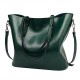 Women Oil Leather Tote Handbag Vintage Shoulder Bag Women Oil Leather Tote Handbag Vintage Shoulder Bag