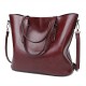 Women Oil Leather Tote Handbag Vintage Shoulder Bag Women Oil Leather Tote Handbag Vintage Shoulder Bag