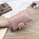 Women Stone Pattern Clutches Bags Double Zipper Long Wallet Card Holder 5.5'' Phone Purse Women Stone Pattern Clutches Bags Double Zipper Long Wallet Card Holder 5.5'' Phone Purse
