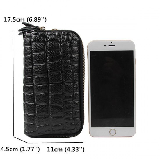 Women Stone Pattern Clutches Bags Double Zipper Long Wallet Card Holder 5.5'' Phone Purse Women Stone Pattern Clutches Bags Double Zipper Long Wallet Card Holder 5.5'' Phone Purse