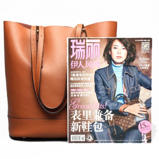 Ekphero Women Genuine Leather Handbag High End Tote Bag Bucket Bag Ekphero Women Genuine Leather Handbag High End Tote Bag Bucket Bag