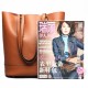Ekphero Women Genuine Leather Handbag High End Tote Bag Bucket Bag Ekphero Women Genuine Leather Handbag High End Tote Bag Bucket Bag