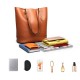 Ekphero Women Genuine Leather Handbag High End Tote Bag Bucket Bag Ekphero Women Genuine Leather Handbag High End Tote Bag Bucket Bag