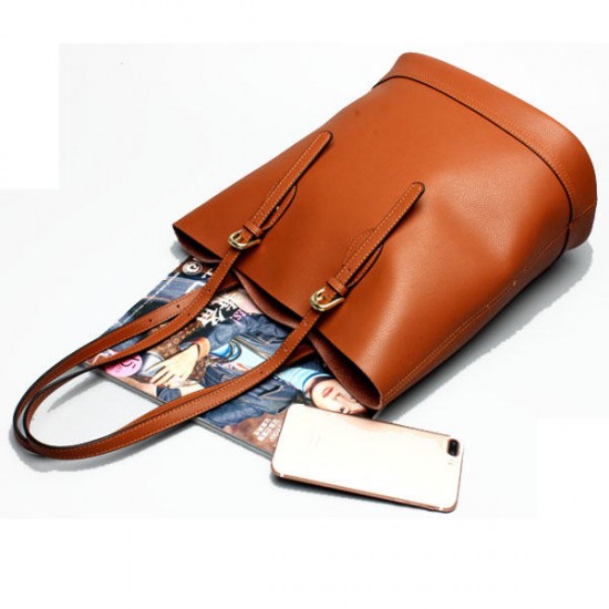 Ekphero Women Genuine Leather Handbag High End Tote Bag Bucket Bag Ekphero Women Genuine Leather Handbag High End Tote Bag Bucket Bag
