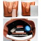 Ekphero Women Genuine Leather Handbag High End Tote Bag Bucket Bag Ekphero Women Genuine Leather Handbag High End Tote Bag Bucket Bag