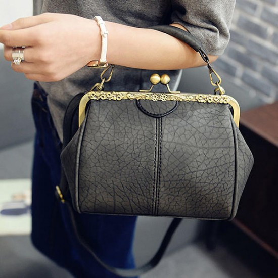 Women Vintage Hasp Bucket Bags PU Leather Shoulder Bag Crossbody Bag Women Vintage Hasp Bucket Bags PU Leather Shoulder Bag Crossbody Bag