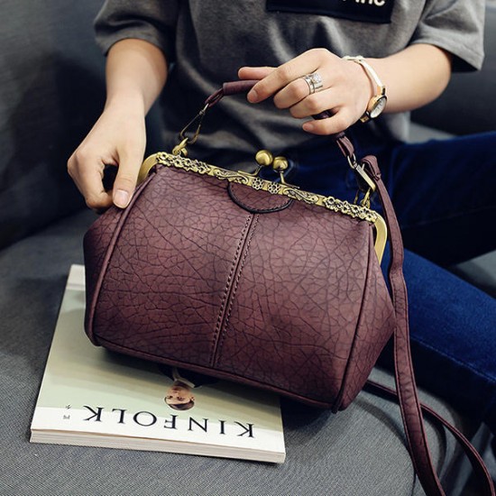 Women Vintage Hasp Bucket Bags PU Leather Shoulder Bag Crossbody Bag Women Vintage Hasp Bucket Bags PU Leather Shoulder Bag Crossbody Bag