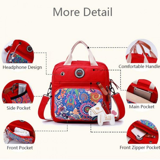 Women Canvas Large Capacity Light Weight Multifunction Travel Outdooors Crossboby Bag Backpack Women Canvas Large Capacity Light Weight Multifunction Travel Outdooors Crossboby Bag Backpack