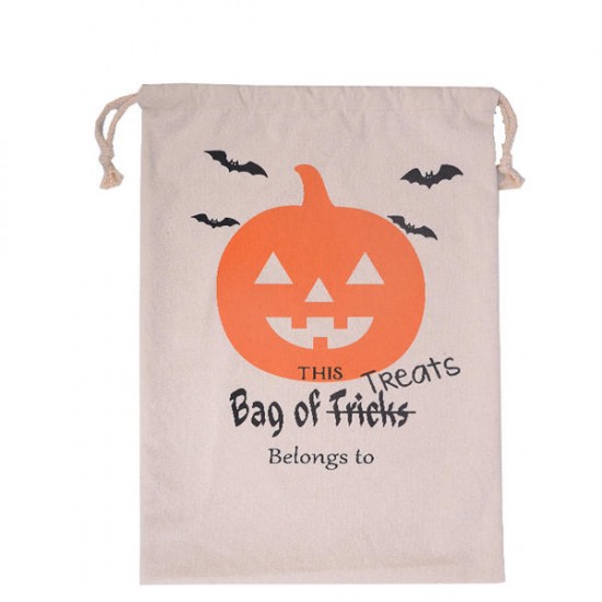 Halloween Bag Canvas Party Halloween Sacks Drawstring Candy Gifts Bag Halloween Bag Canvas Party Halloween Sacks Drawstring Candy Gifts Bag