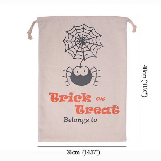 Halloween Bag Canvas Party Halloween Sacks Drawstring Candy Gifts Bag Halloween Bag Canvas Party Halloween Sacks Drawstring Candy Gifts Bag
