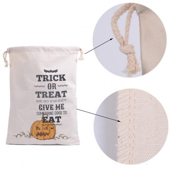 Halloween Bag Canvas Party Halloween Sacks Drawstring Candy Gifts Bag Halloween Bag Canvas Party Halloween Sacks Drawstring Candy Gifts Bag