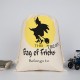 Halloween Bag Canvas Party Halloween Sacks Drawstring Candy Gifts Bag Halloween Bag Canvas Party Halloween Sacks Drawstring Candy Gifts Bag