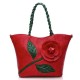 Women Multifunctional PU Leather Vintage Solid Rose Handbag Women Multifunctional PU Leather Vintage Solid Rose Handbag
