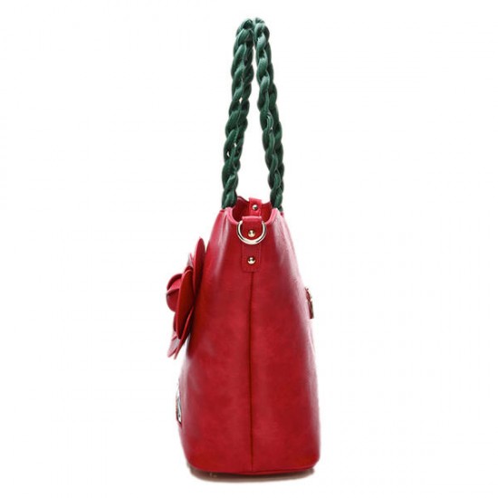 Women Multifunctional PU Leather Vintage Solid Rose Handbag Women Multifunctional PU Leather Vintage Solid Rose Handbag