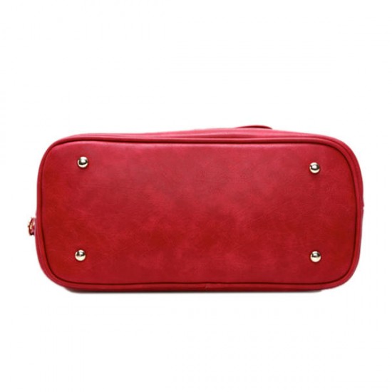 Women Multifunctional PU Leather Vintage Solid Rose Handbag Women Multifunctional PU Leather Vintage Solid Rose Handbag