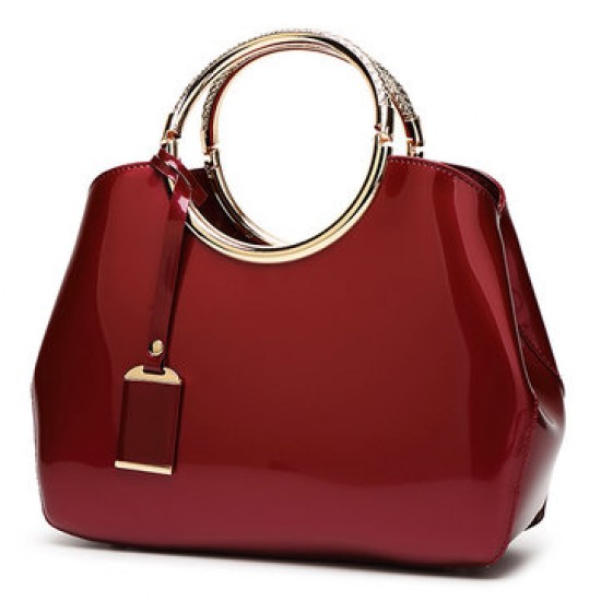 Women High Quality Patent Leather Elegant Handbag Women High Quality Patent Leather Elegant Handbag