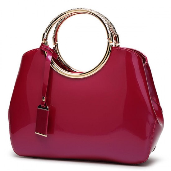 Women High Quality Patent Leather Elegant Handbag Women High Quality Patent Leather Elegant Handbag