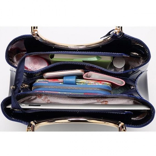 Women High Quality Patent Leather Elegant Handbag Women High Quality Patent Leather Elegant Handbag