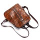 Brenice Women Brush Color Backpack Embossed Shoulder Bag Brenice Women Brush Color Backpack Embossed Shoulder Bag