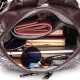 Brenice Women Brush Color Backpack Embossed Shoulder Bag Brenice Women Brush Color Backpack Embossed Shoulder Bag