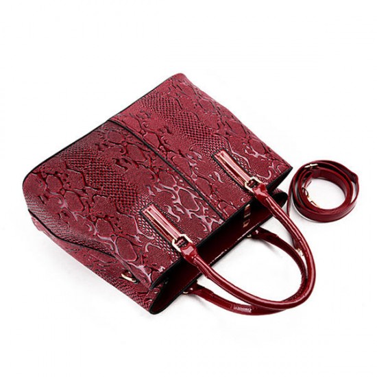 Women Faux Patent Leather Elegant Handbag Shoulder Bag Women Faux Patent Leather Elegant Handbag Shoulder Bag