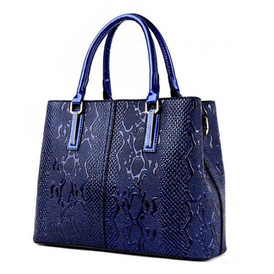 Women Faux Patent Leather Elegant Handbag Shoulder Bag Women Faux Patent Leather Elegant Handbag Shoulder Bag