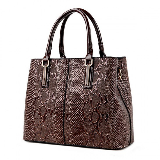 Women Faux Patent Leather Elegant Handbag Shoulder Bag Women Faux Patent Leather Elegant Handbag Shoulder Bag