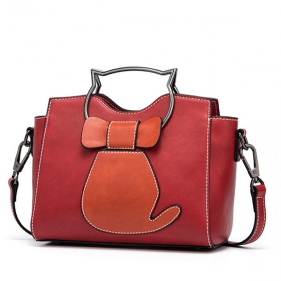 Women Cute Cat Pattern Handbag Large Capacity Leisure Shoul Women Cute Cat Pattern Handbag Large Capacity Leisure Shoul