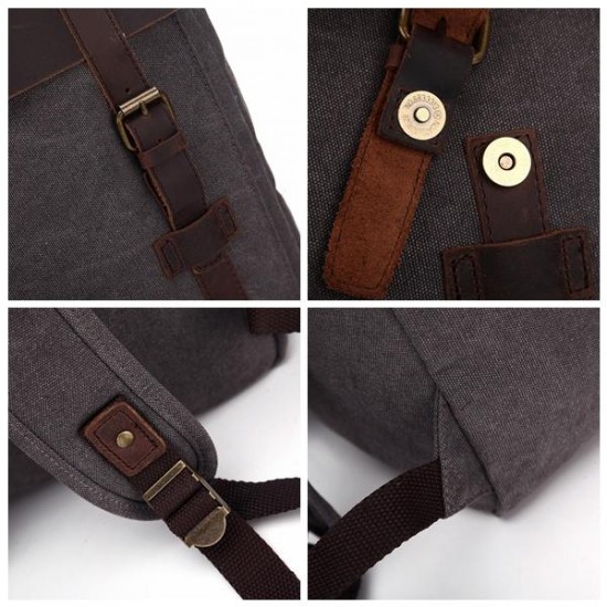 Vintage Canvas 15 inch Laptop Bag Backpack Men Women Vintage Canvas 15 inch Laptop Bag Backpack Men Women