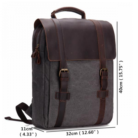 Vintage Canvas 15 inch Laptop Bag Backpack Men Women Vintage Canvas 15 inch Laptop Bag Backpack Men Women