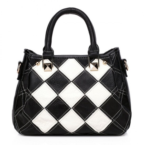 Women Patchwork Cowhide Colorful Handbag Tote Handbag Crossbody Bag Women Patchwork Cowhide Colorful Handbag Tote Handbag Crossbody Bag