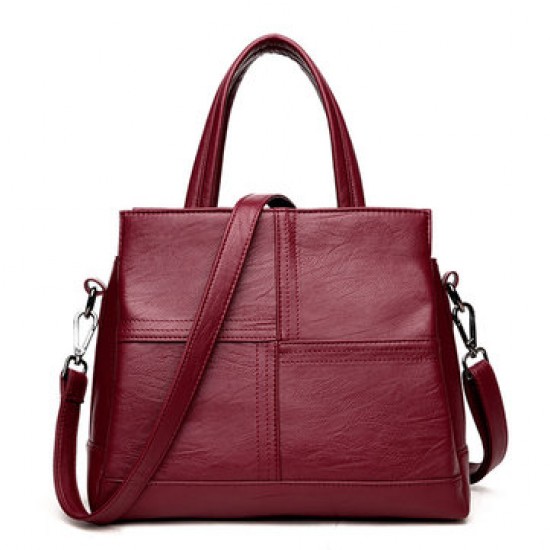 3 Main Pockets Women Casual PU Leather Handbag 3 Main Pockets Women Casual PU Leather Handbag