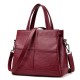 3 Main Pockets Women Casual PU Leather Handbag 3 Main Pockets Women Casual PU Leather Handbag