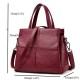 3 Main Pockets Women Casual PU Leather Handbag 3 Main Pockets Women Casual PU Leather Handbag