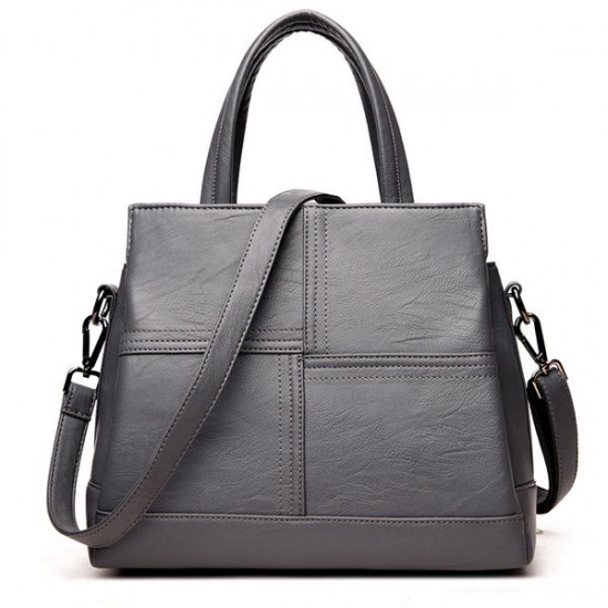 3 Main Pockets Women Casual PU Leather Handbag 3 Main Pockets Women Casual PU Leather Handbag