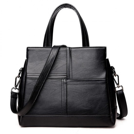 3 Main Pockets Women Casual PU Leather Handbag 3 Main Pockets Women Casual PU Leather Handbag