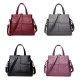 3 Main Pockets Women Casual PU Leather Handbag 3 Main Pockets Women Casual PU Leather Handbag
