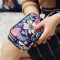 Waterproof Nylon Patchwork Three Zipper 5.5 inches Phone Bag