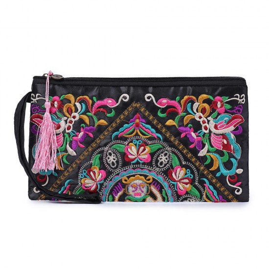 Ethnic Embroidery Flowers Bag Clutch Bag Purse For Women Ethnic Embroidery Flowers Bag Clutch Bag Purse For Women