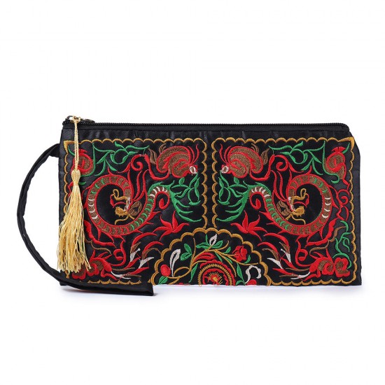 Ethnic Embroidery Flowers Bag Clutch Bag Purse For Women Ethnic Embroidery Flowers Bag Clutch Bag Purse For Women