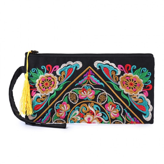 Ethnic Embroidery Flowers Bag Clutch Bag Purse For Women Ethnic Embroidery Flowers Bag Clutch Bag Purse For Women