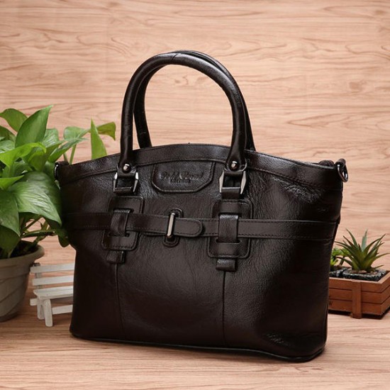 Women Genuine Leather Vintage Oil Wax Handbag Women Genuine Leather Vintage Oil Wax Handbag