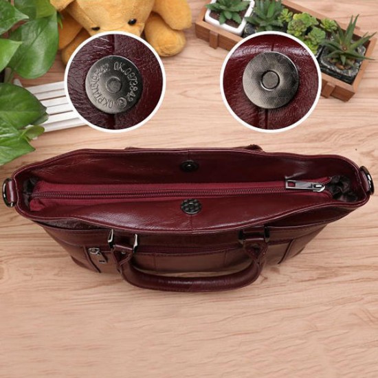 Women Genuine Leather Vintage Oil Wax Handbag Women Genuine Leather Vintage Oil Wax Handbag