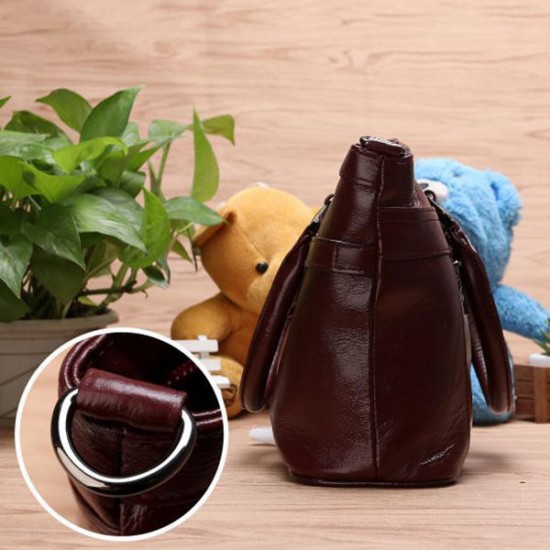Women Genuine Leather Vintage Oil Wax Handbag Women Genuine Leather Vintage Oil Wax Handbag