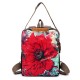 Brenice National Flower Handbags Multifuntion Shoulder Bags Backpack Brenice National Flower Handbags Multifuntion Shoulder Bags Backpack