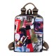 Brenice National Flower Handbags Multifuntion Shoulder Bags Backpack Brenice National Flower Handbags Multifuntion Shoulder Bags Backpack