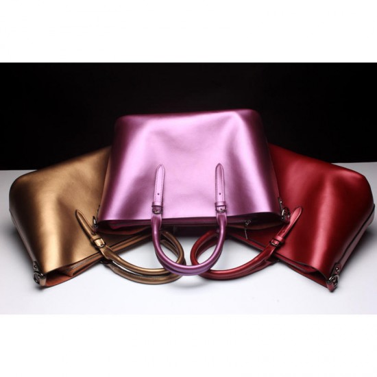 Soft Genuine Leather Women Solid Handbag Soft Genuine Leather Women Solid Handbag