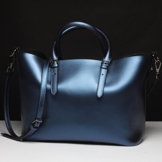 Soft Genuine Leather Women Solid Handbag Soft Genuine Leather Women Solid Handbag